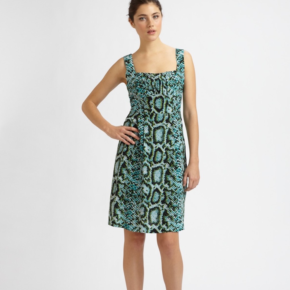 Nanette Lepore 100%  silk snake print dress
